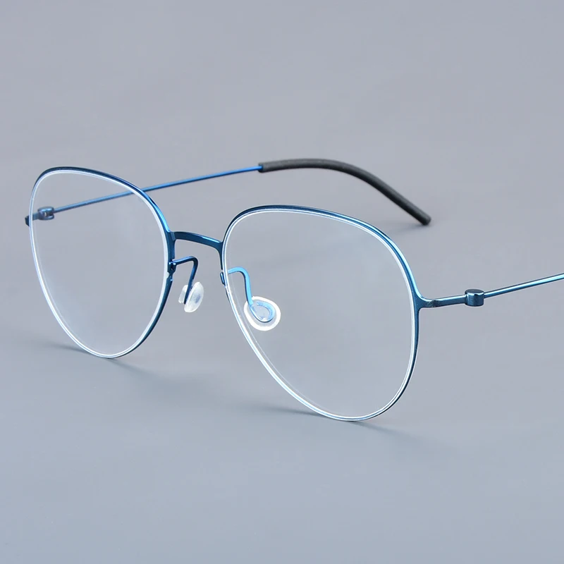 2025, Dänemark, oval, reines Titan, Brillengestell für Herren und Damen, schraubenlos, ultraleicht, Brillengestell, modisch, dünner Rand, Designer-Brillen – Detail 8
