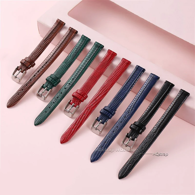 Soft Leather Slim Wristwatch Bands - Women's Fashion Ultra-Thin Strap