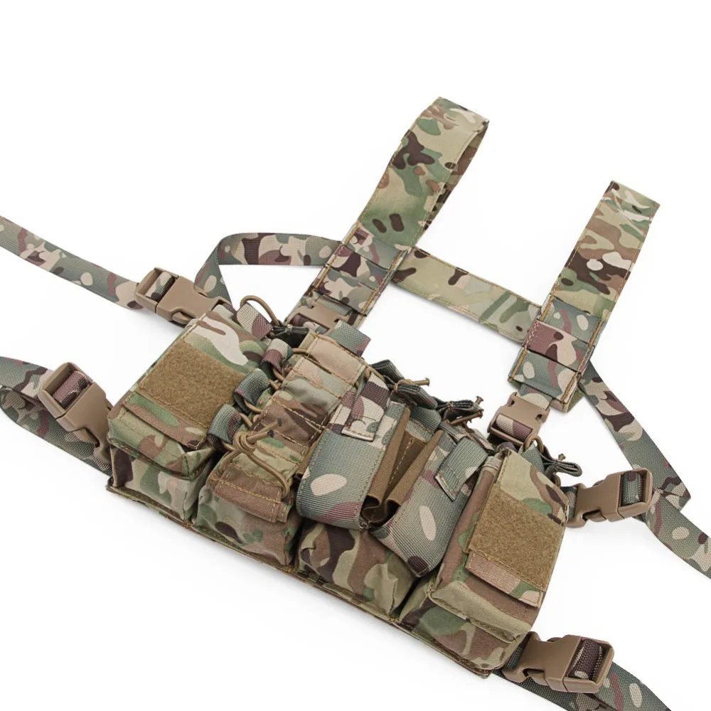 Tactical Vest Airsoft Military Tactical Bags Adjustable Walkie Talkie Molle Waist Vest Hunting