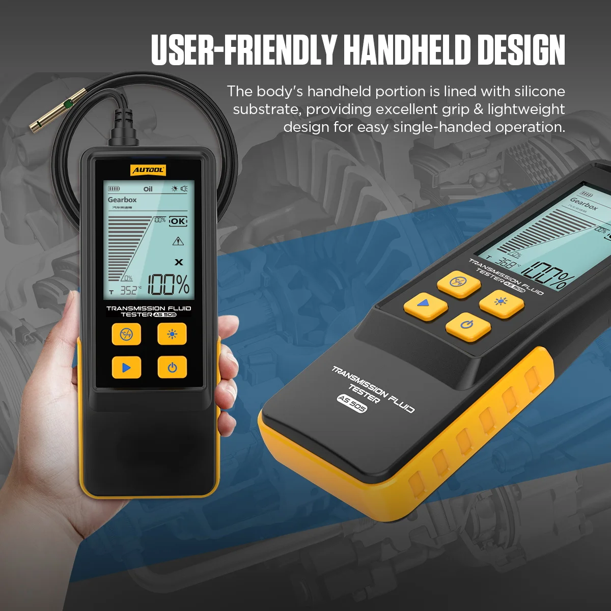 AUTOOL AS505 Exchanger Transmission Oil Tester with Display Transmission Oil Tester Digital Tool Car ATF Exchanger Transmission