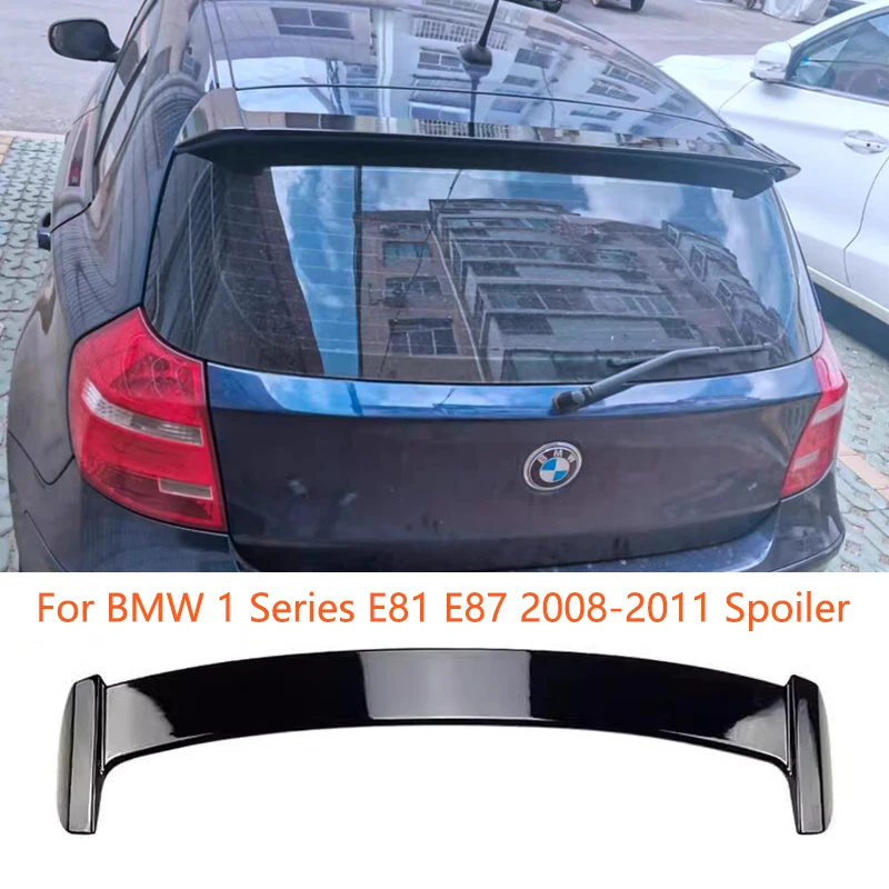 자동차 테일 윙 루프 스포일러, E81 E87 리어 스포일러, BMW 1 시리즈 2008-2011 용, 탄소 섬유 고정 바람, 자동차 장식 액세서리