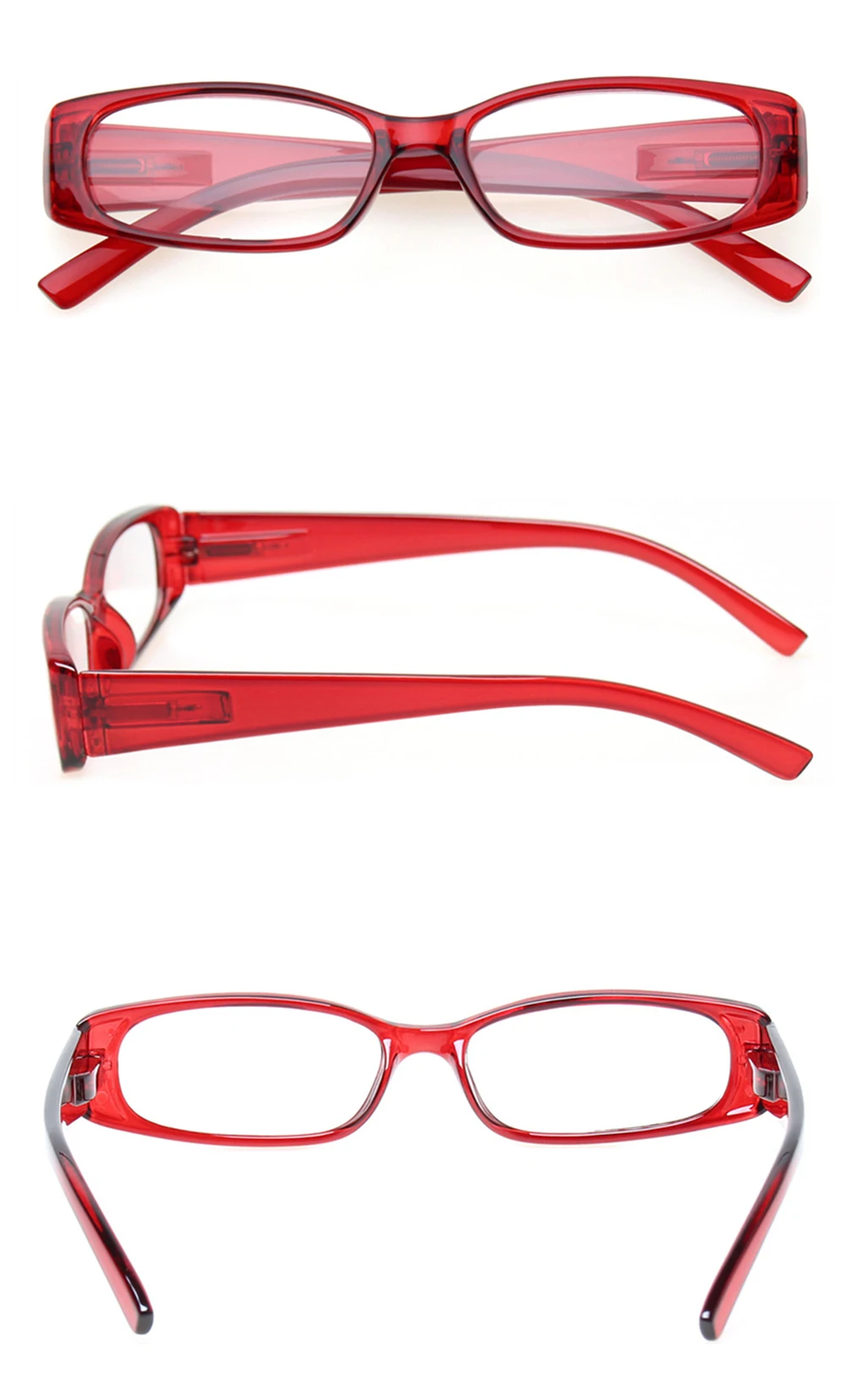 Henotin occhiali da lettura lenti ottiche trasparenti uomo donna lente d'ingrandimento da lettura con montatura rettangolare inclusi occhiali da sole diottrie da esterno
