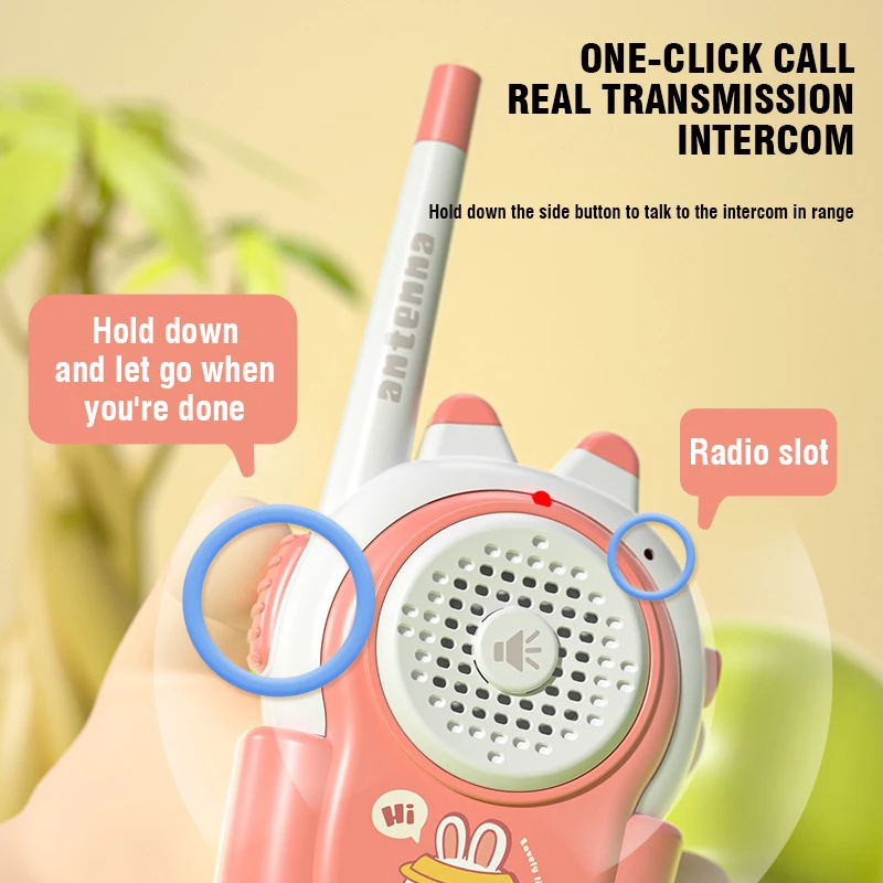 Walkie-Talkies Electronic Toy Intercom Machine Parent-Child Walkie Talkie Wireless Pager Outdoor Children's Toys for Kid Gift 4