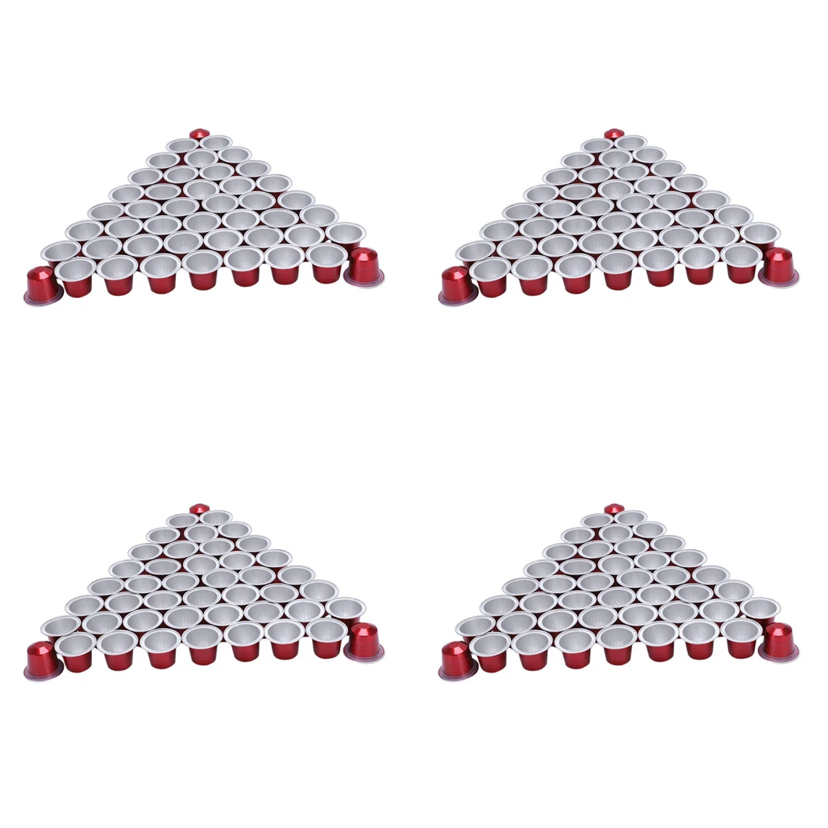 200 Sets Refillable Coffee Capsule Cup Disposable for Nespresso Pod for Nescafe Automatic Coffee Machine