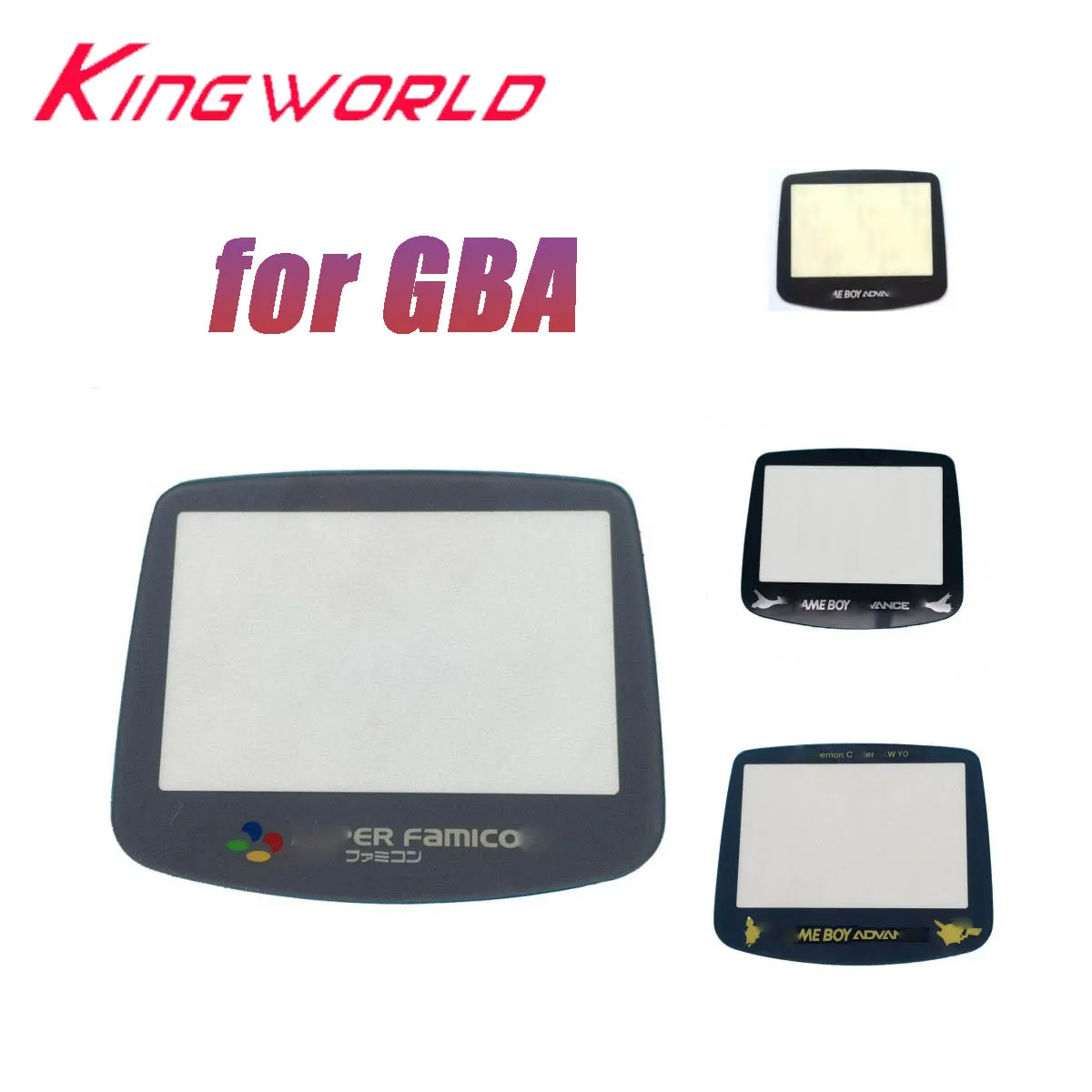 Sostituzioni Per Game Boy Advance Gba Console Di Gioco Glass Mirror Color Pattern Panel Face Frame Screen Protector Sostituisci