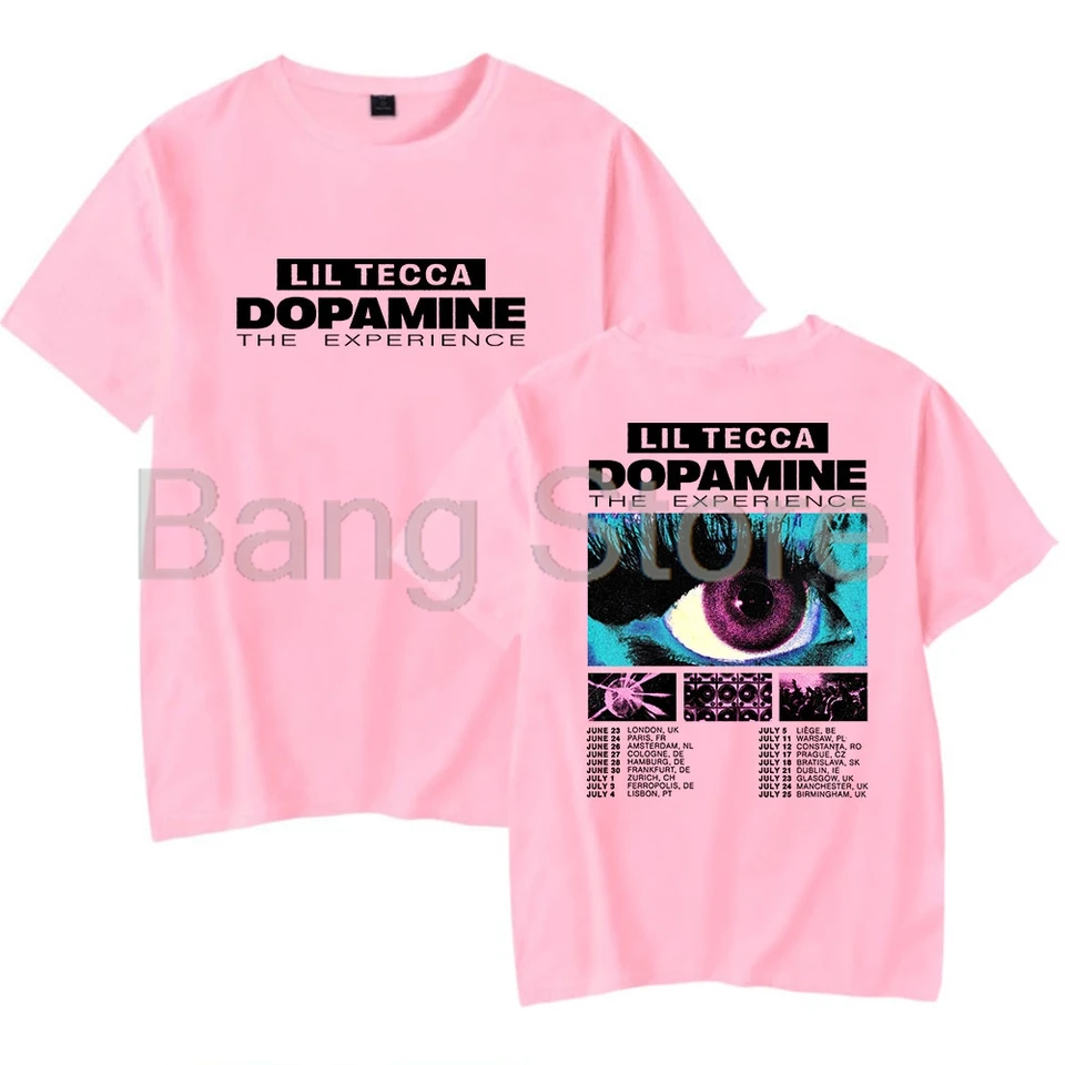 Lil Tecca Dopamine The Experience Tour T-shirt a maniche corte