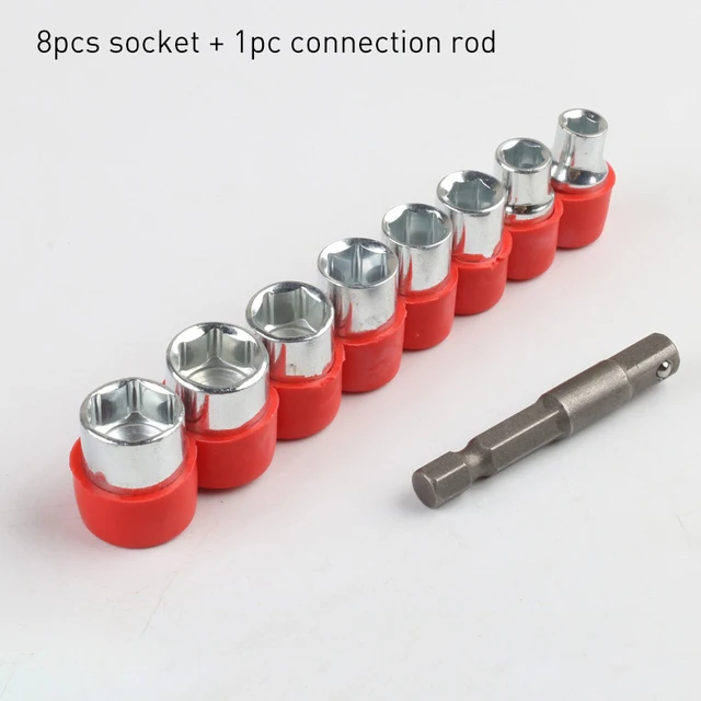 8pcs socket with rod