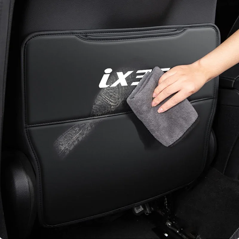현대 I30 i30 N 라인 Ix35 ix35 자동차 시트 백 안티 킥 프로텍터 패드 뒷좌석 더러움 방지 및 스크래치 방지 매트