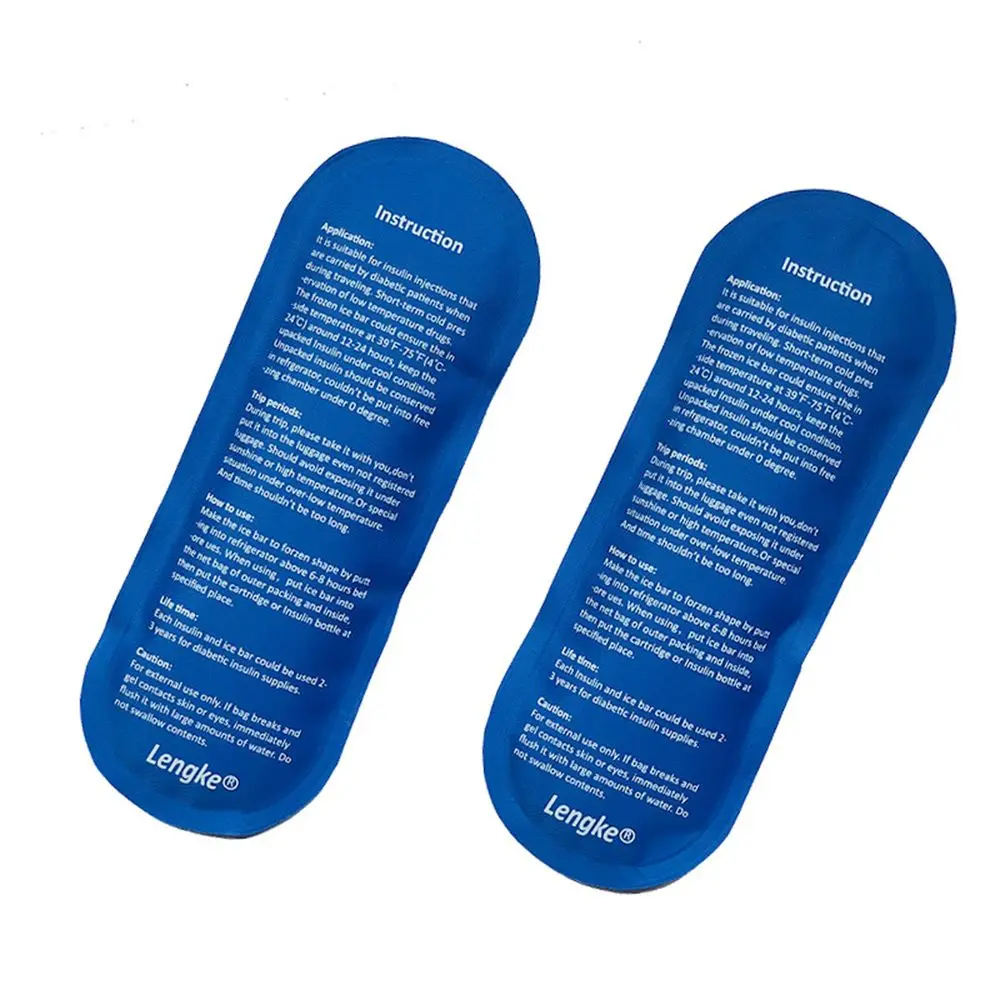 3 stücke Diabetiker Insulin Kühlung Tasche Kalten Gel Eis Pack Schutz Pille Gekühlt Eis Pack Kühler Isolierung Organizer Reise Fall – Detail 4