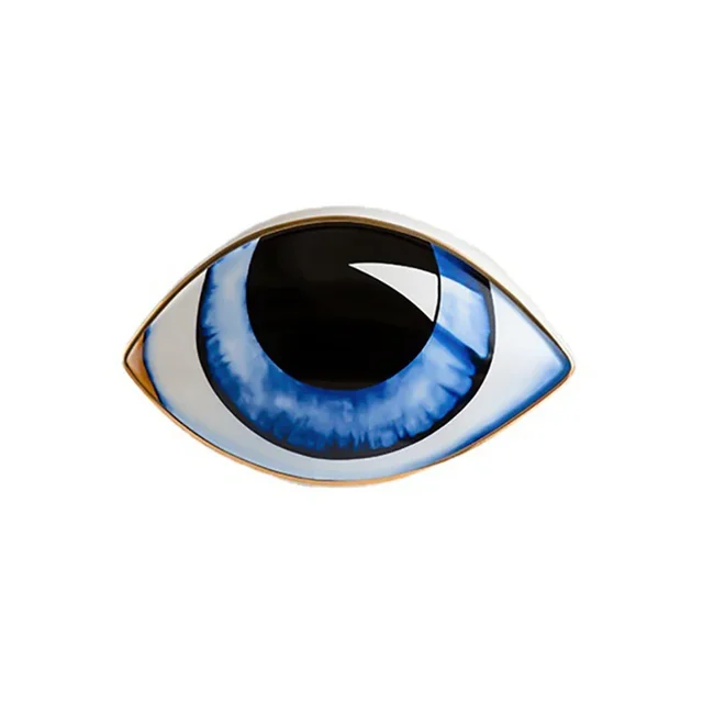Oeil du diable en céramique de Style nordique, décoration de maison, ornement abstrait, Sculpture, Statues, salle d'étude, décoration abstraite, cadeau 3