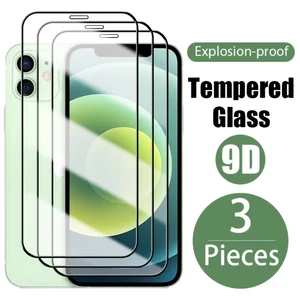 Закаленное защитное стекло для iPhone14 13 12 11 Pro Max, 3 шт., защита экрана телефона для 7 8Plus X XR XS Max