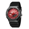2100 Sport Digital Electronic Unisex Watch Alloy Dial LED Dual Display World Time Fully Functional Rubber Strap Oak Collection