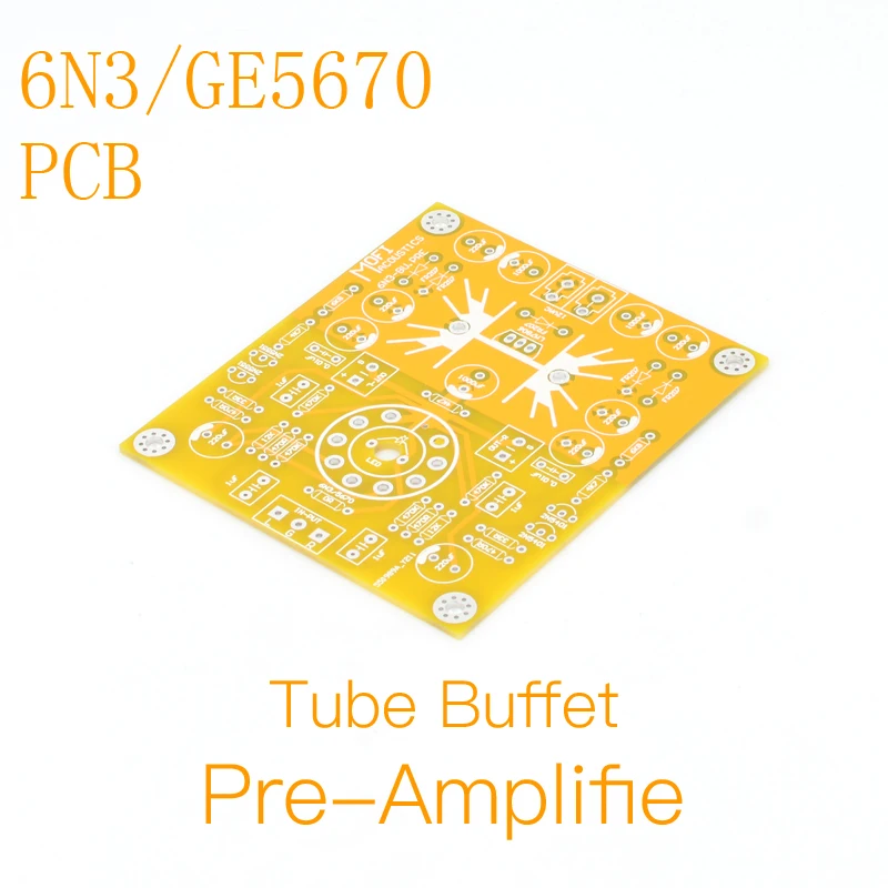 Mofi-6N3/Ge5670-Tube Buffer Pre-Amplificatore-Pcb
