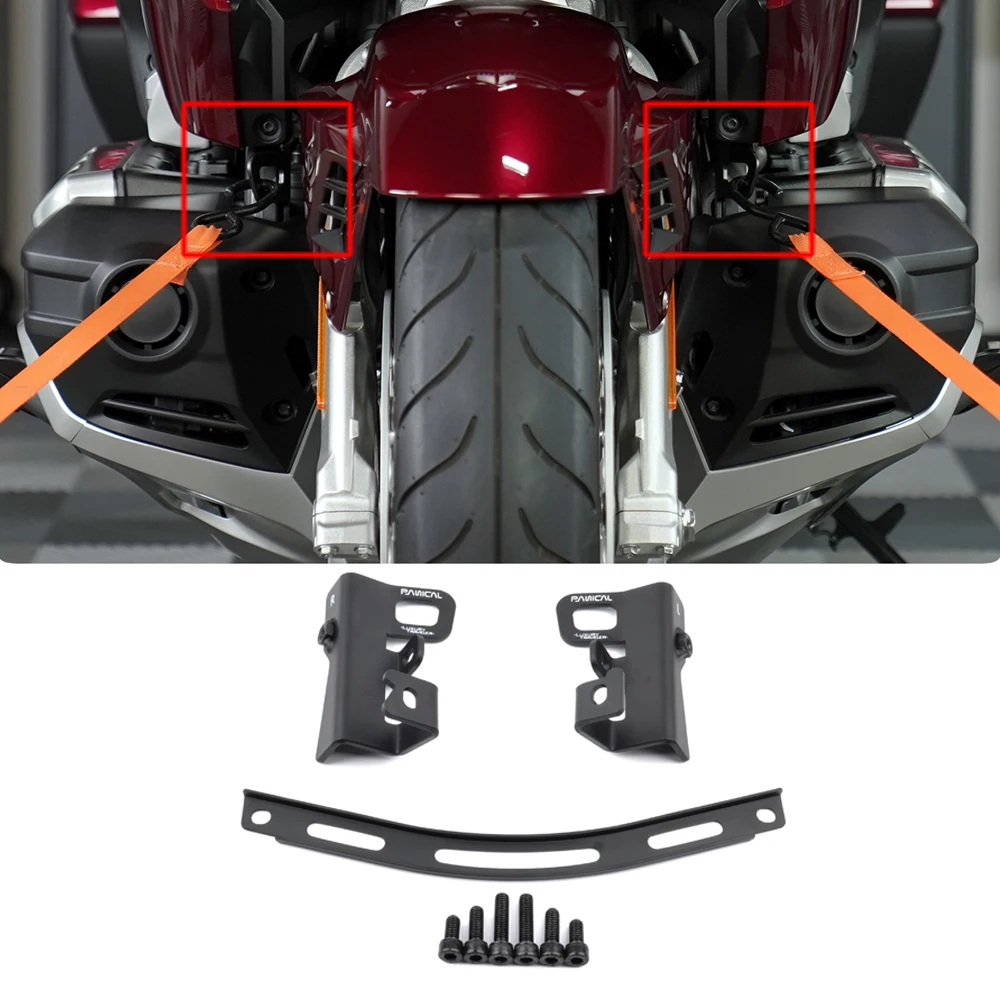 Tie Down Belts Motorcycle Front Trailer Hitch Tie Down Bracket For Honda Goldwing GL1800 F6B