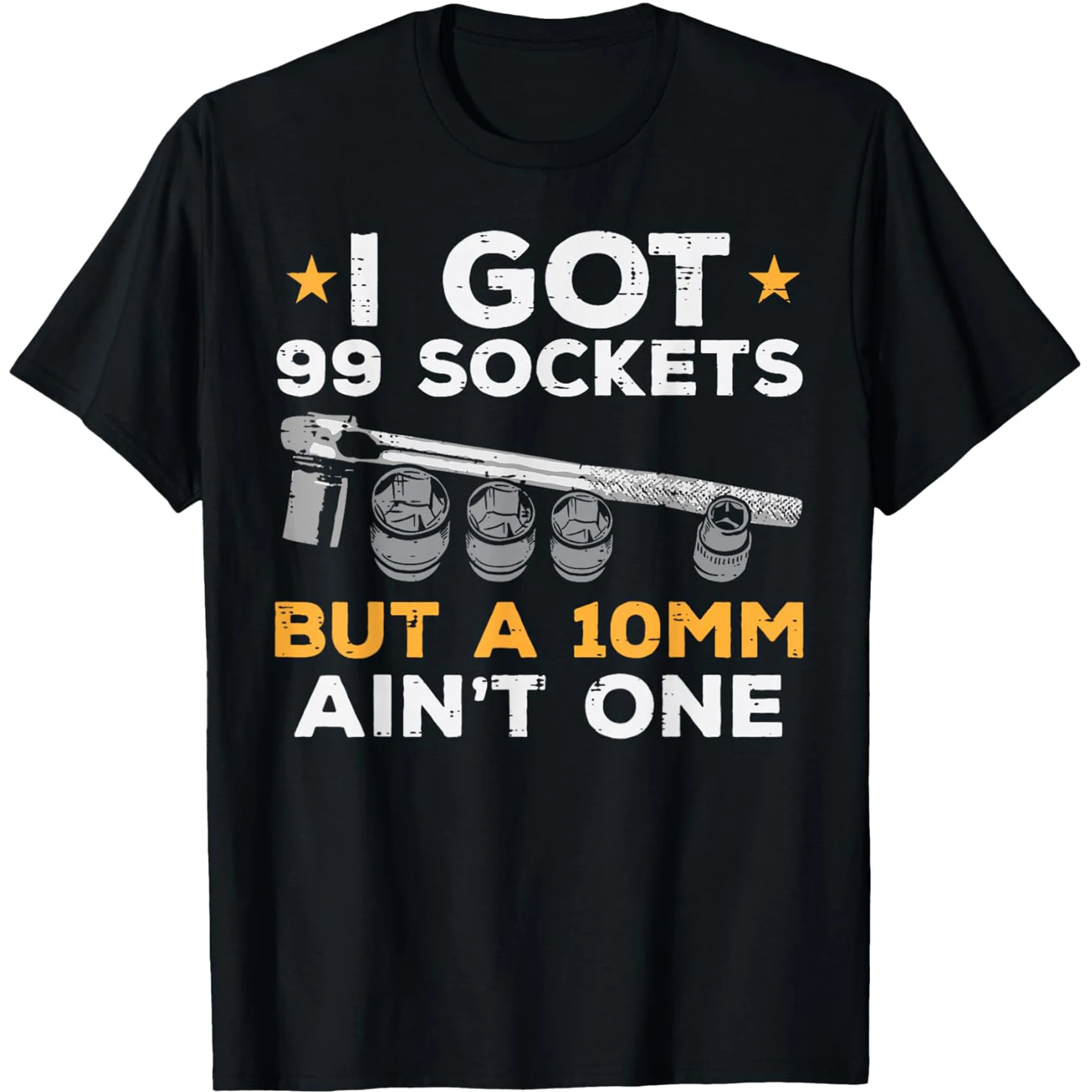 Ich habe 99 Steckdosen, 10mm, aber keine sind fehlerhaft – Lustiges Kfz-Mechaniker-Garage-T-Shirt für Herren, Humor-Streetwear-T-Shirt, Kurzarm, Unisex, Lockere Kleidung