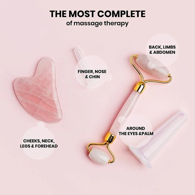 Gua Natural Jade Sha Board Scraping Plate Facial Massage Roller Face Skin Health Care Face Roller Massager Bod                 r_voghion.com