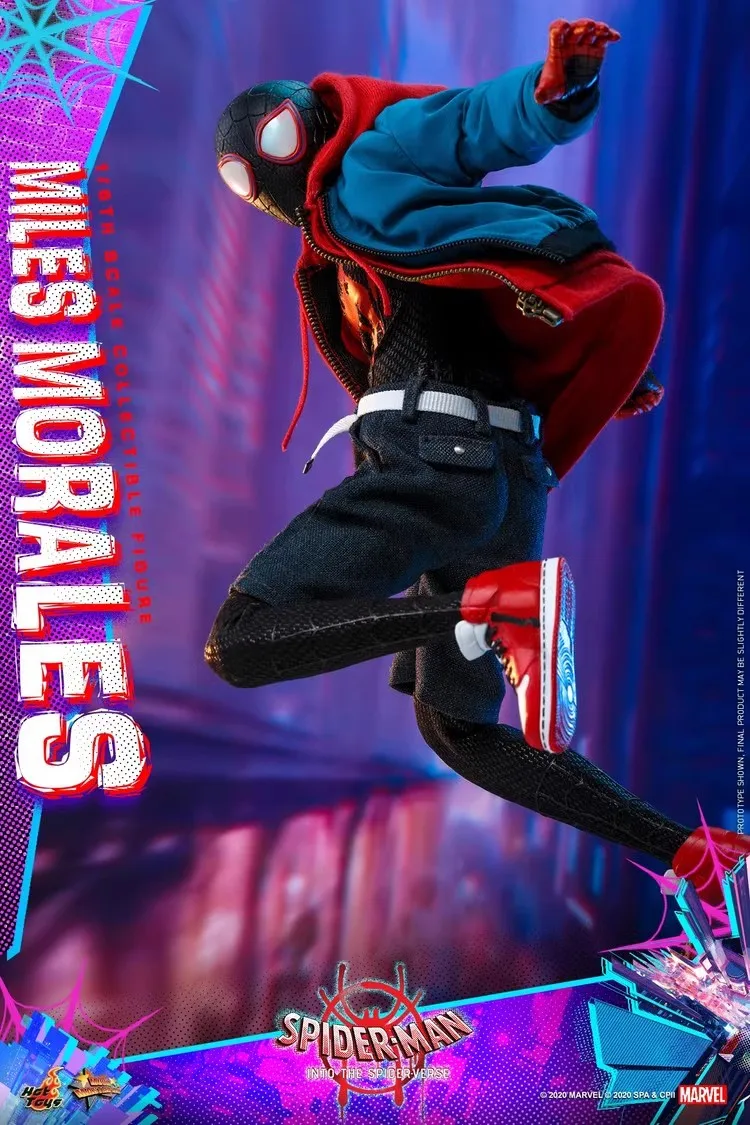 

Original Hottoys Spider-Man:Into the Spider-Verse 1/6 Scale Miles Morales Action Figurine Model Collection Doll Birthday Gift