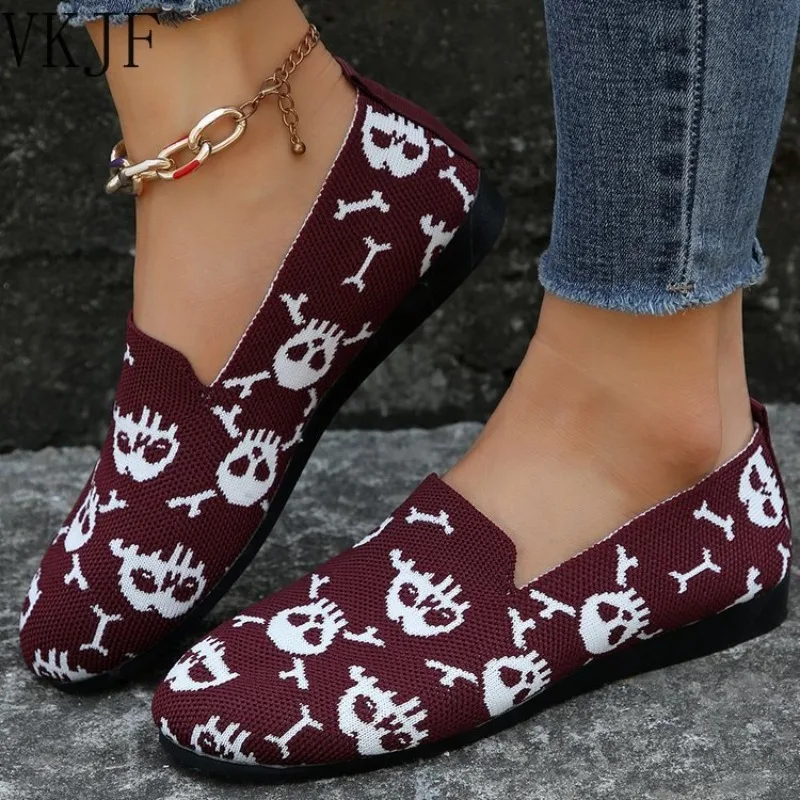 

2023 Summer Women's Canvas Flat Shoes Closed Toe Fashion Casual Women's Shoes Fashion Print Comfort Sneakers Large Women's Shoes