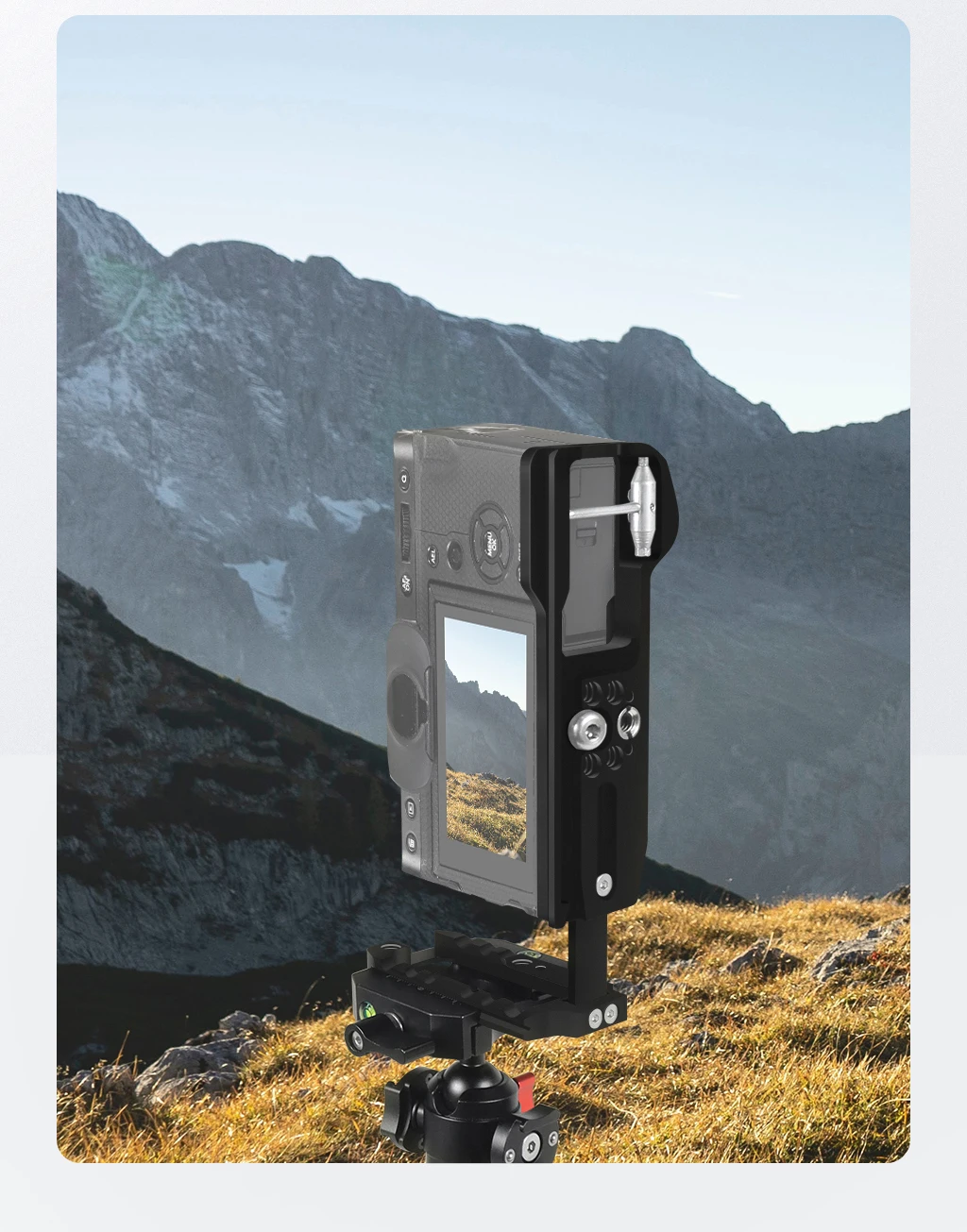XT5 Käfig Rig Kamera Schutzhülle L-Form Griff Grip Quick Release Platte Halterung Vlog Stabilisator Verlängerung Kit Für Fuji X-T5 – Detail 35