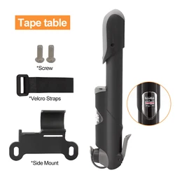 Compact Portable Bicycle Pump with Pressure Gauge (Tape table)