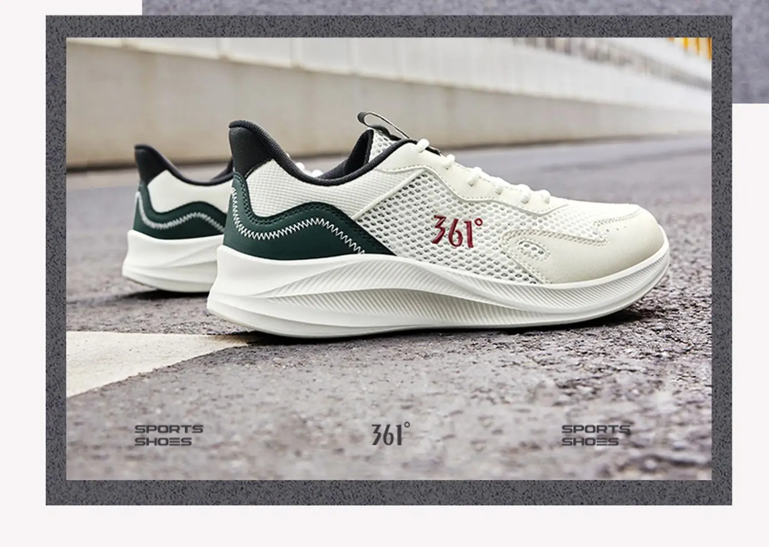 361 Degrees Men Running Shoes - Quality Materials