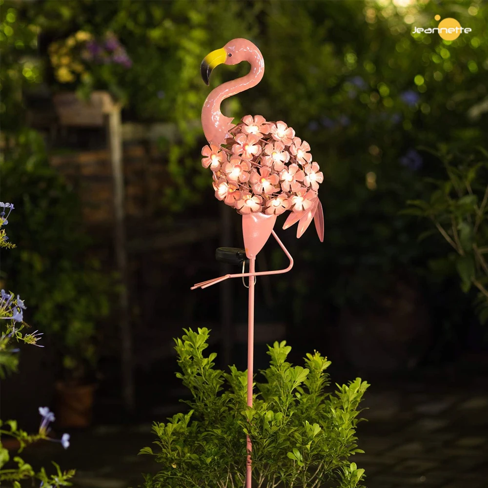 

Solar Flamingo Light Outdoor Courtyard Decoration Light Waterproof Garden LED Patio Walkway Light Standing Landscape Yard Lights