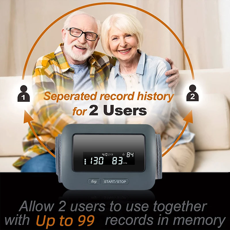 Blood Pressure Monitor Blood Pressure Meter Bluetooth English and Russian voice automatic blood pressure monitor LED large screen heart rate and blood pressure monitor