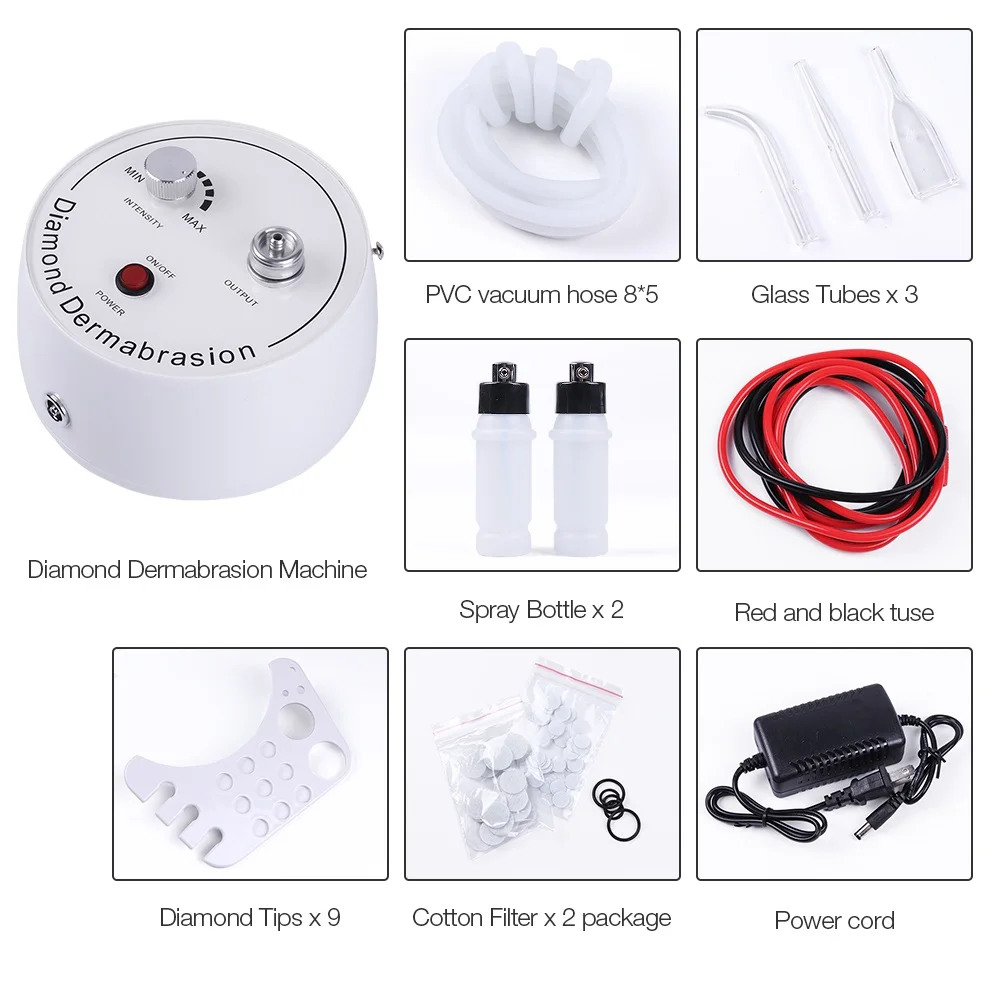 

3 in 1 Diamond Microdermabrasion Beauty Machine Vacuum Suction Tool Water Spray Facial Moisten Face Exfoliate Skin Peeling