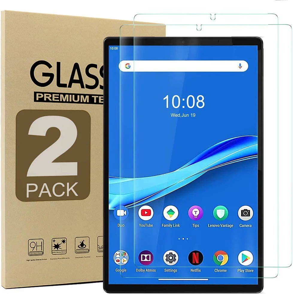 2pcs Screen Protector Tempered Glass For Lenovo M10 FHD Plus 10.3'' TB-X606 TB-X606F TB-X606X HD Clear Anti Scratch Tablet Film