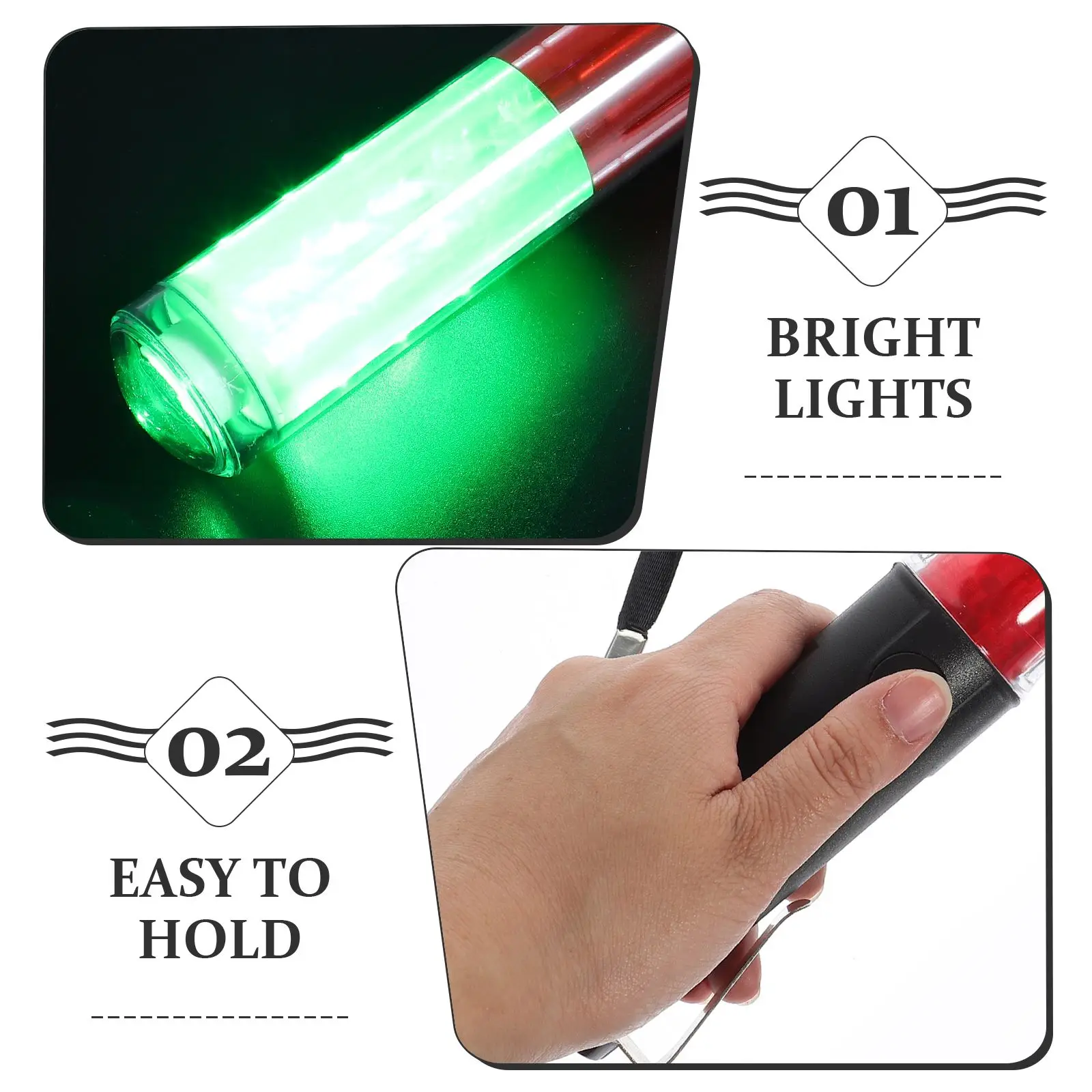Traffic Reusable Glow Stick Concert Luminous Fans Cheering Sticks for Party Light Decorative glow sticks