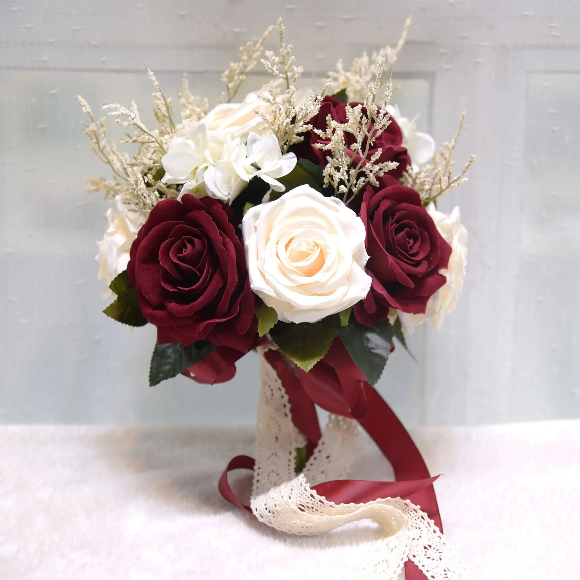 Artificial Rose Wedding Bouquet for Wedding Decoration