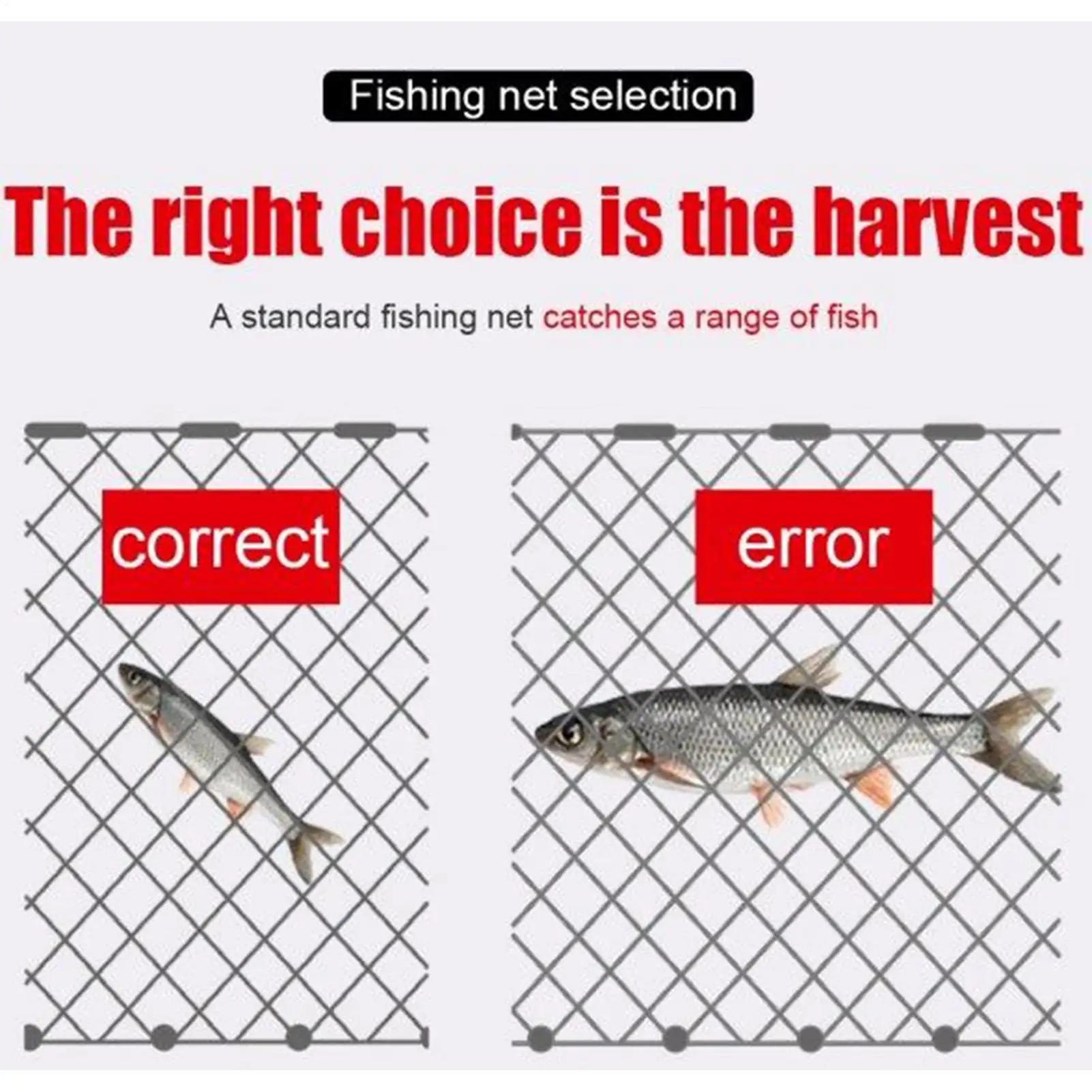 Fishing Net Nylon Mesh Trap Tackle Tool Accessories