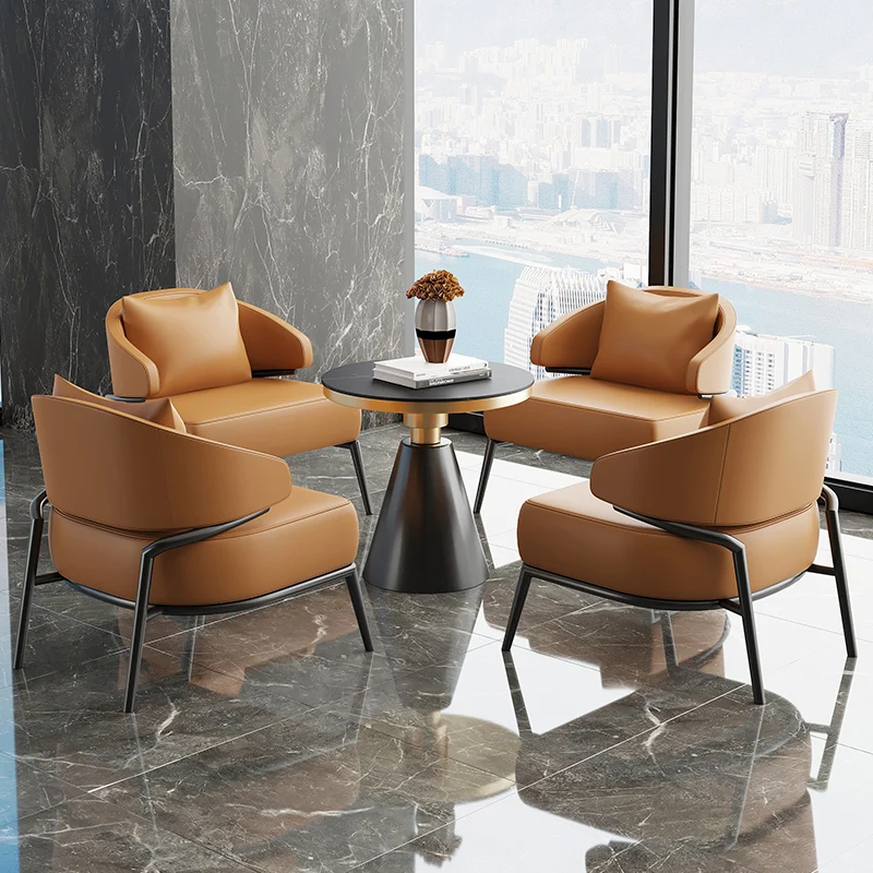 

Office Accent Chairs Lounge Modern Bedroom Balcony Rest Chair Ergonomic Designer Fauteuil Salon Living Room Furniture WJ40XP