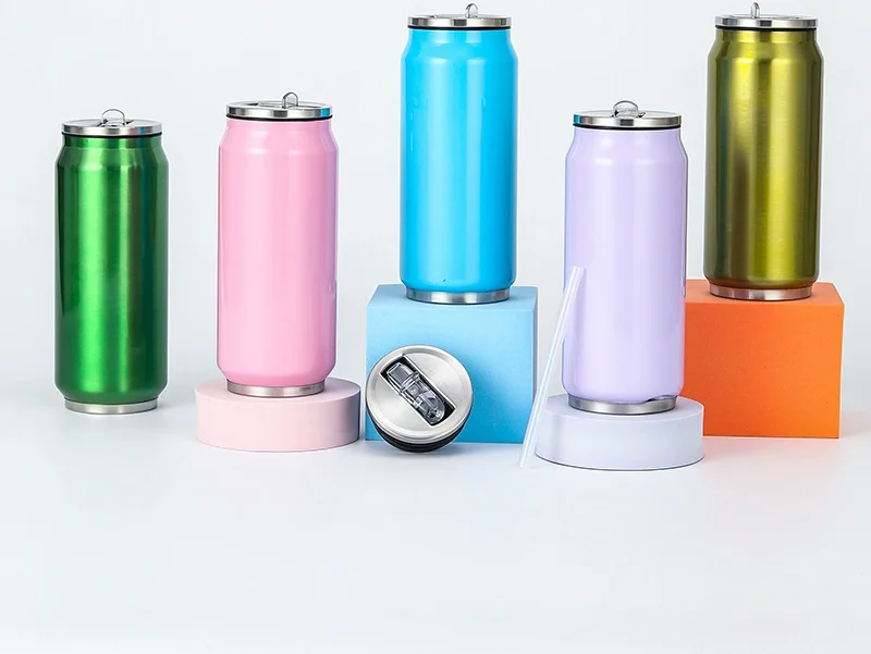 Personalisierte 450ML Cola-Dose mit Aufdruck Ihres Namens, Fotos oder LOGO, Isolierte Thermoskanne aus Edelstahl, Vakuumflasche hält Wasser kalt, Niedliches Geschenk – Detail 8