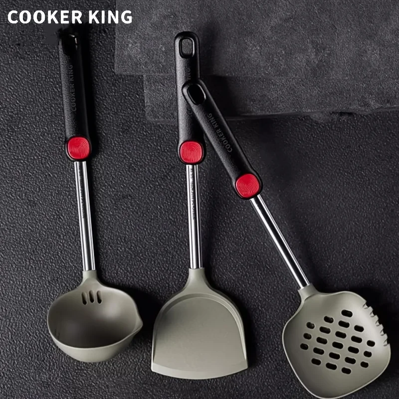 COOKER KING Silicone Spatula Food Grade High Temperature Resistant Spatula Household Spoon Non-Stick Pan Kitchen Tool
