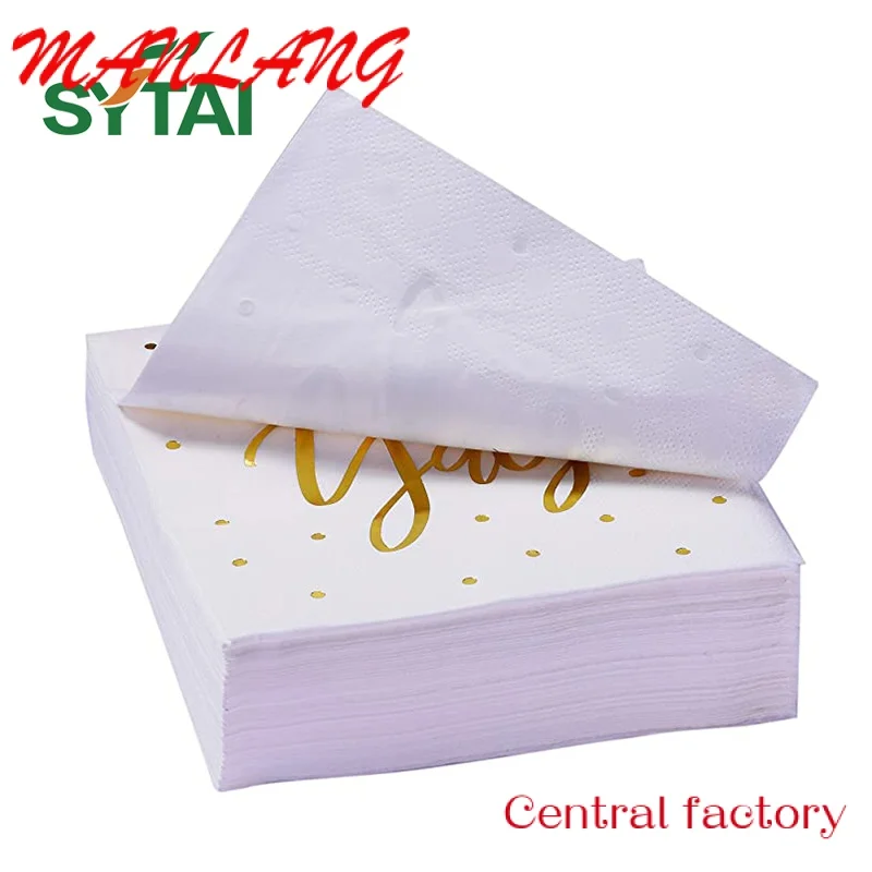 

Custom % Virgin Wood Pulp Custom Printed 1 ply Tissue Paper Napkin/napkins disposable paper