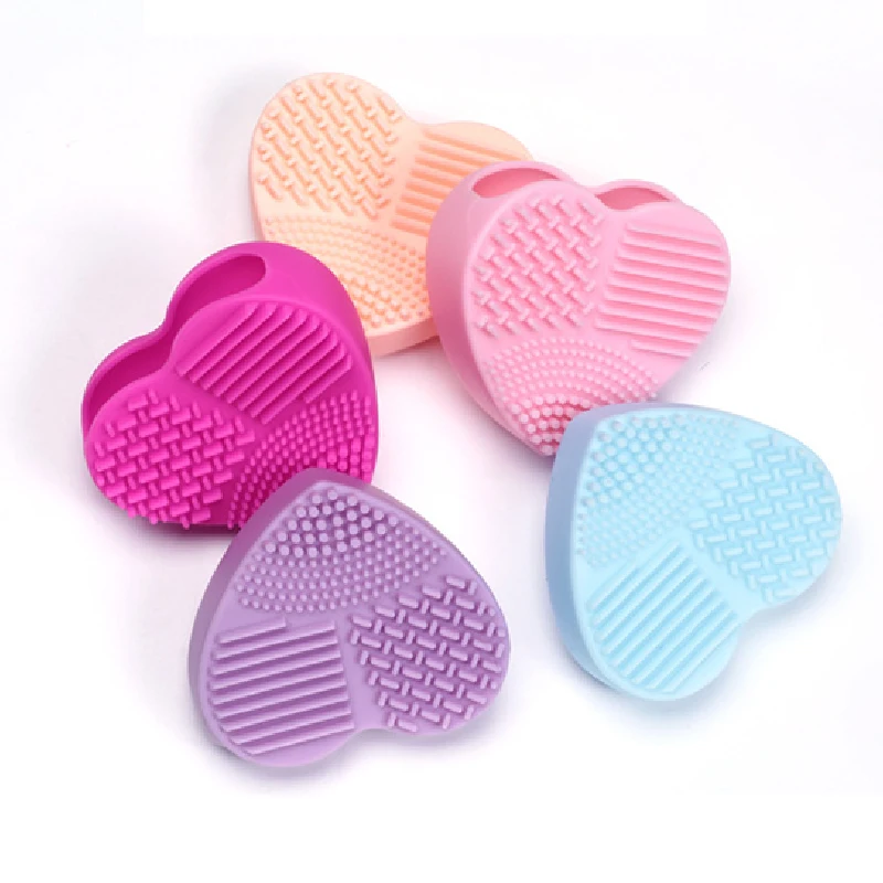 

Silicone Makeup Brush Cleaner Make Up Washing Brush Washing Cosmetic Foundation Makeup Brush Cleaner Pad Scrubber Board Tool