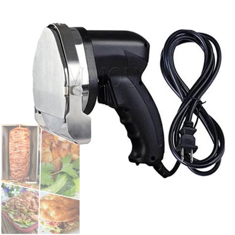 Affettatrice Elettrica Commerciale Per Kebab Coltello Per Doner Shawarma Cutter Macchina Per Tagliare La Carne Arrosto Portatile Coltello Giroscopico 