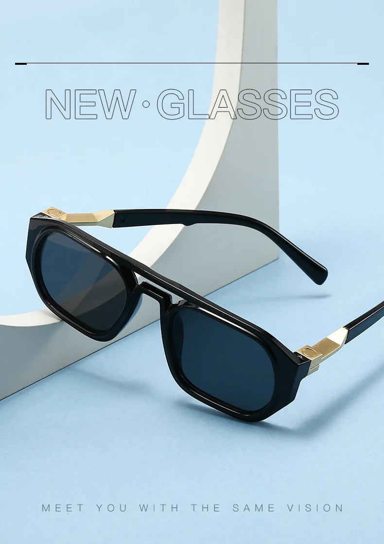 Transparente Quadratische Computer Brille Rahmen Frauen Männer Anti Blau Licht Polygon Brillen Blockieren Optische Spektakel Brillen – Detail 1