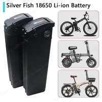 36V 48V 52V 60V argent poisson 18650 batterie 10Ah 12Ah 15Ah 20A 10S-16S 3P-6P pour 250W-1800W pliant e-deux roues portable 6
