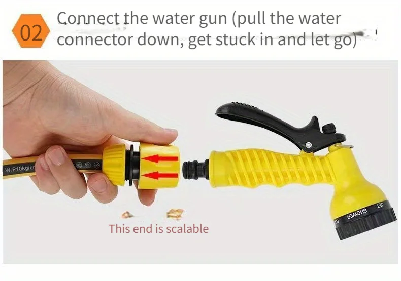 Пластиковый многофункциональный пистолет-распылитель для полива сада ...