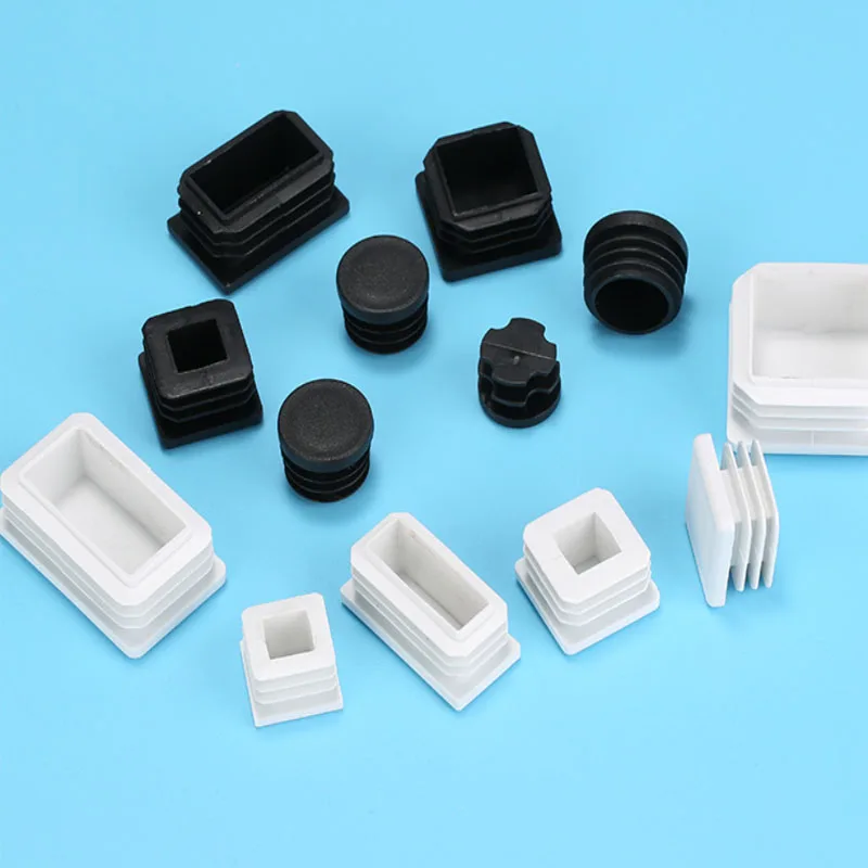 Square/rectangle Plasztikus anyag szögletes Csőhálózat plugs Elsötétítés Láncfonal sapkák csöves Cső inserts Leeresztő nyílás fotel Láb Letörölget fedezze Bútor Cipőnyelv Lábszárvédő