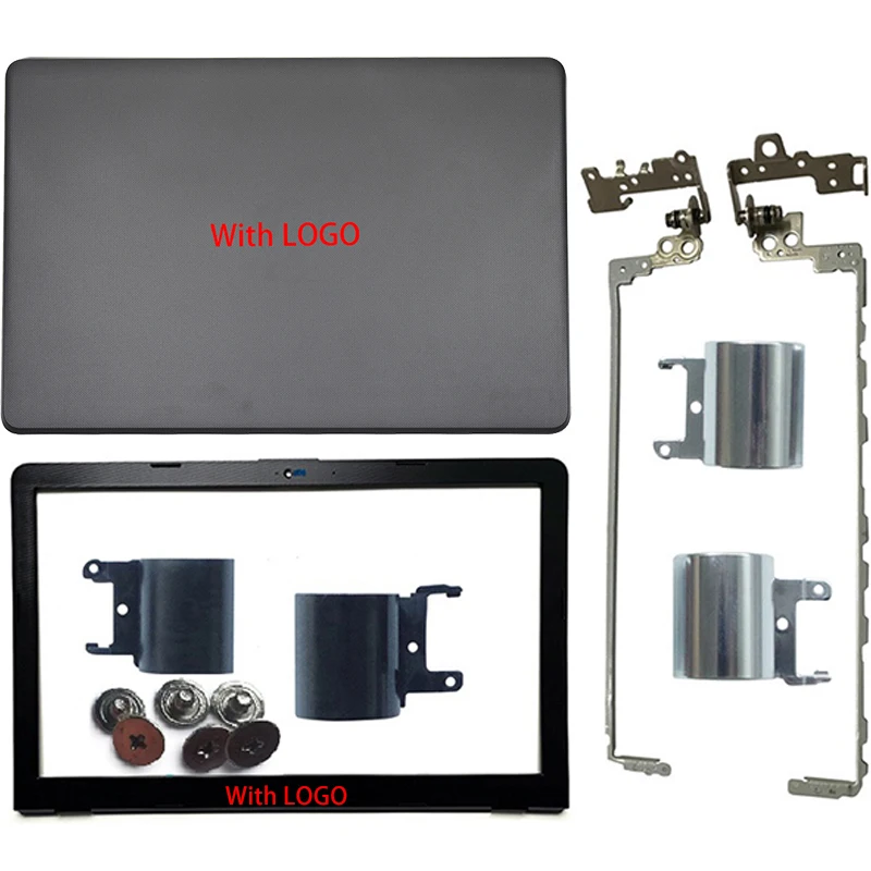 New Lcd Back Cover/front Bezel/hinges/hinges Cover For Hp Pavilion 15