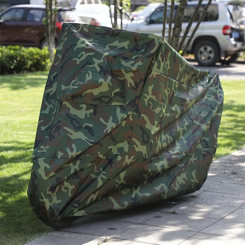 Camouflage Waterproof Dustproof Motorcycle & Scooter Cover