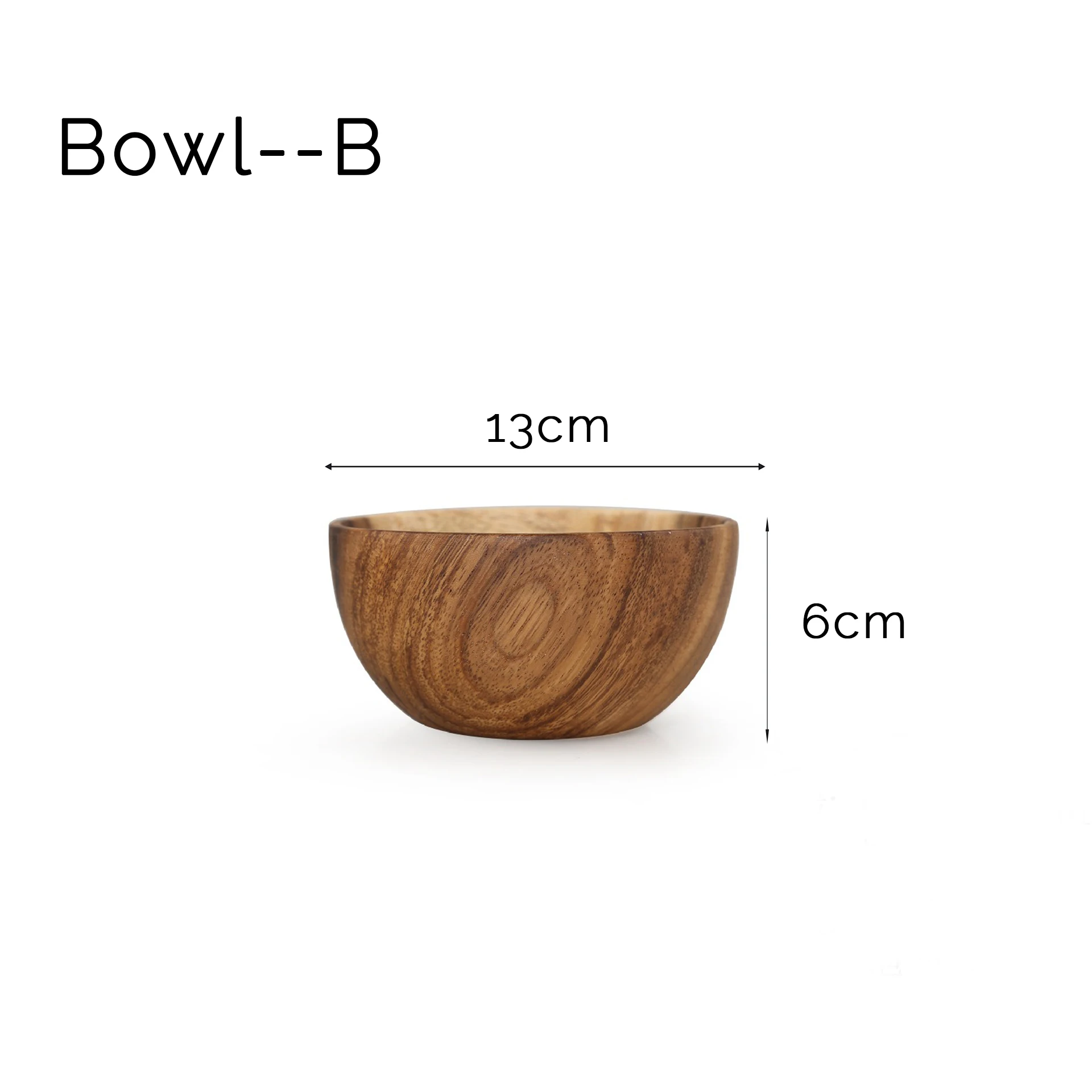 وعاء سلطة الفاكهة الخشبي، وعاء الأرز على الطراز ال...