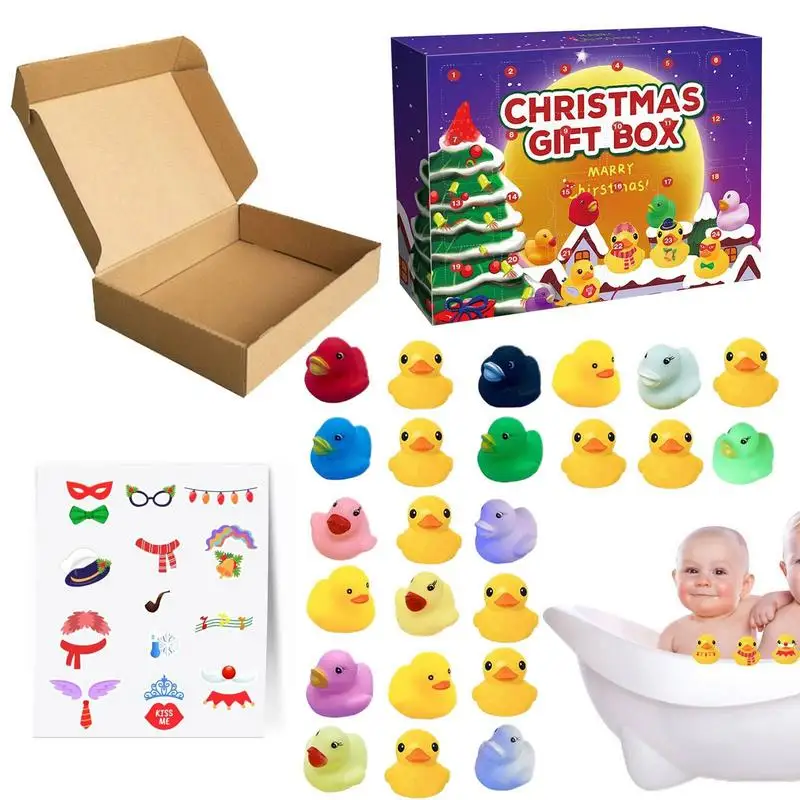 

Christmas Advent Calendar DIY Cute Rubber Duck 24 Days Fun Countdown Calendar For Kids And Adults Countdown Calendar With Rubber