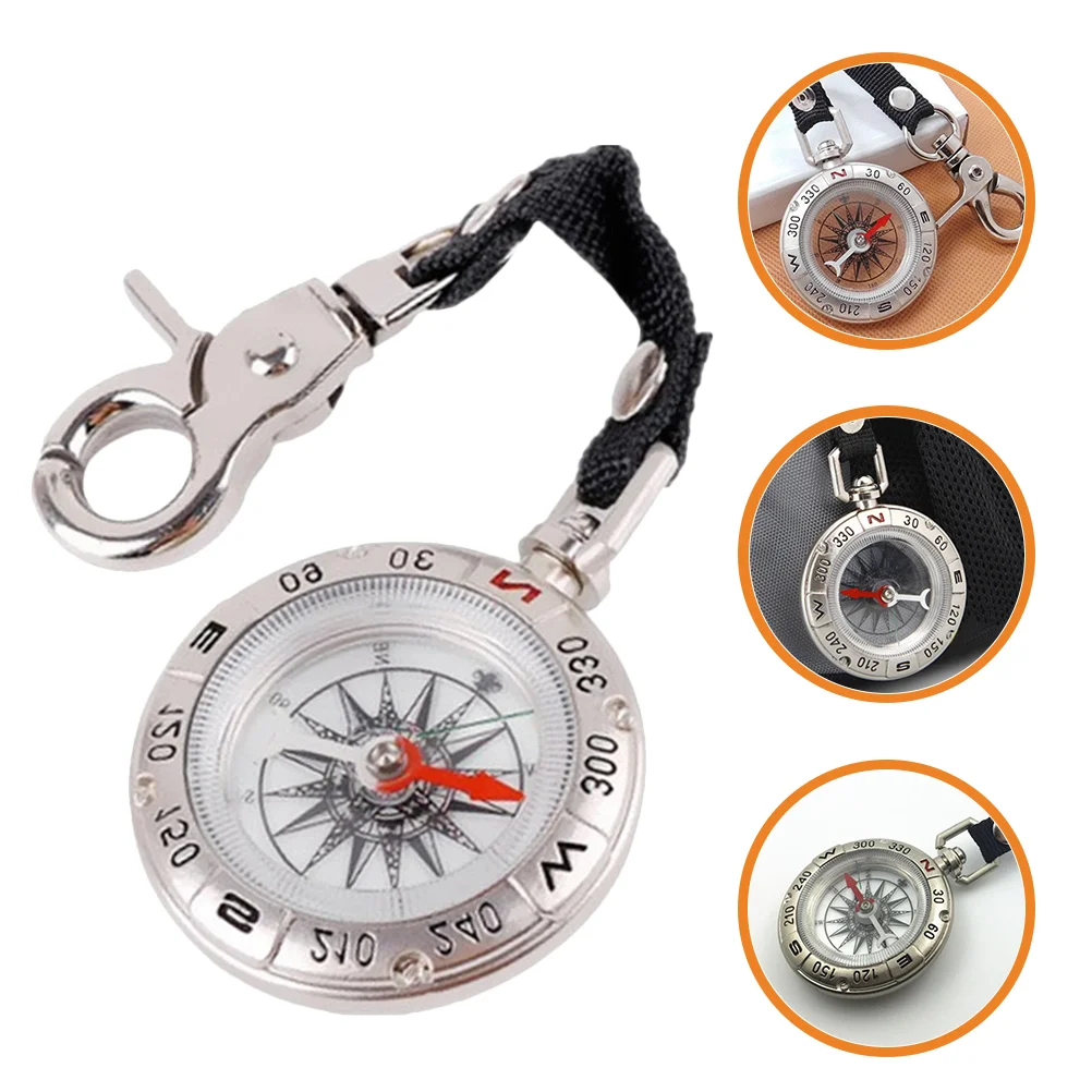 

Pocket Lanyard Compass Outdoor Camping Pocket Compass Zinc Alloy Survival Lanyard Compass 4.9cm