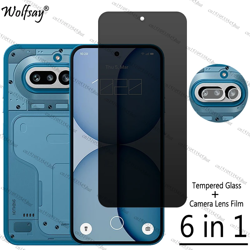 Anti-Spy Tempered Privacy Screen & Camera Protector Glass