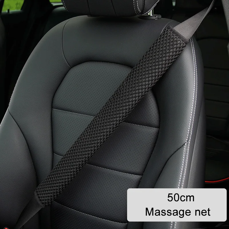 Car Seat Belt Shoulder Guard Massage Net Breathable Four Seasons Padding Pad 23 30 50 75cm Car Interior Accessories car seat belt accessory safety belt shoulder guard