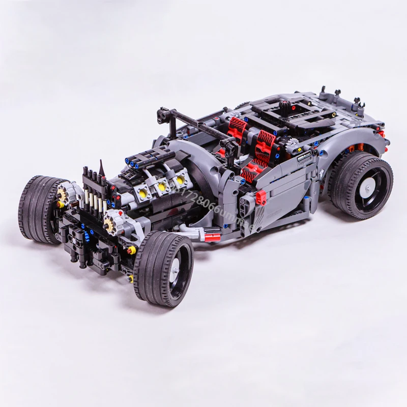1212Pcs Tecnico Hot Rod Retro Super Sport Modello Di Auto Building Blocks Veicolo Da Corsa Assemblare Mattoni Giocattoli Regalo Di Compleanno Per Raga